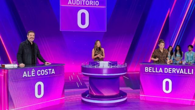 Pai e filha, Alê Costa e Bella Dervalli, ficam frente a frente no “Jogo das 3 Pistas” do Programa Silvio Santos