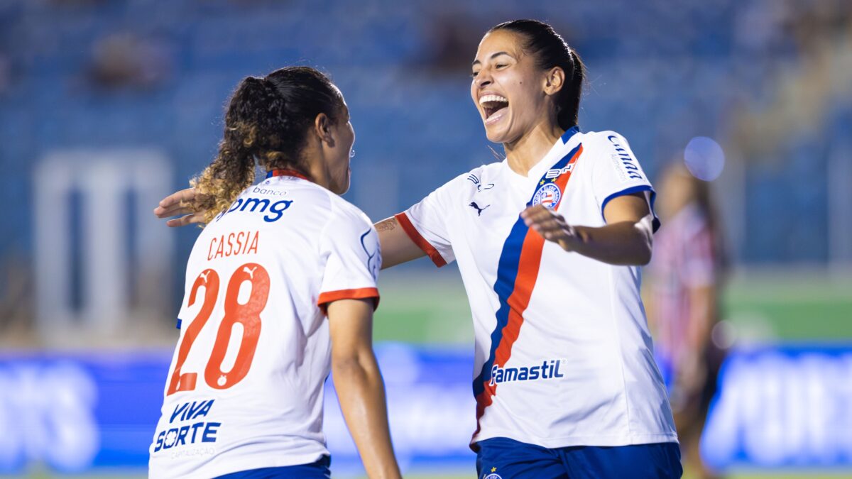 Bahia vence o São Paulo por 2 a 1 na ida das quartas da Copa do Brasil Feminina e abre vantagem