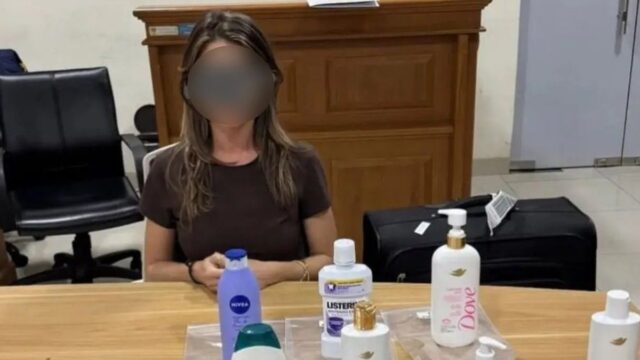 Brasileira é presa em Bali com 3,6 kg de cocaína líquida escondida em frascos de xampu