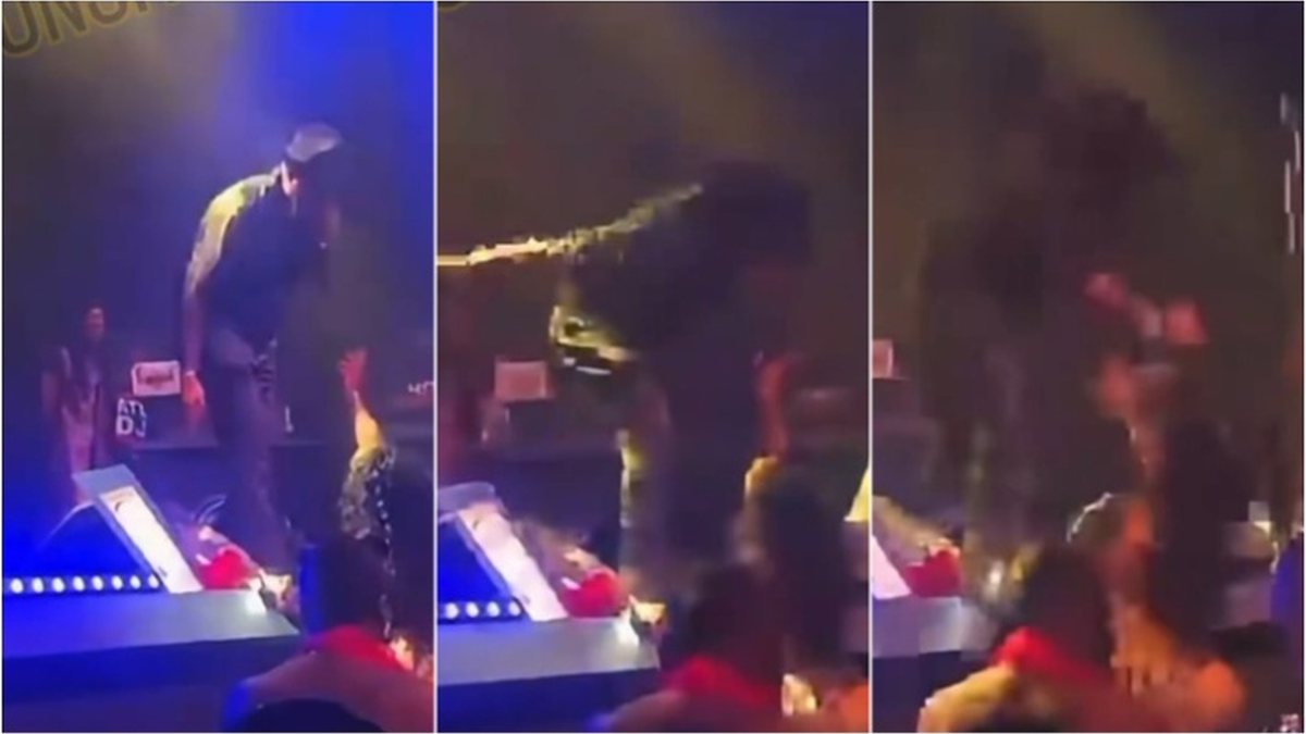 Cantor de soul é filmado dando tapa em mulher na plateia nos EUA; vítima ficou com olhos roxos e dente quebrado