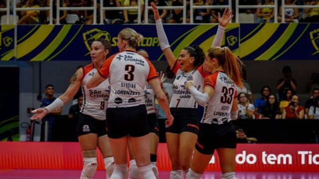 Com Tifanny em quadra, Osasco vence o Praia Clube por 3 a 0 e conquista a Supercopa Feminina