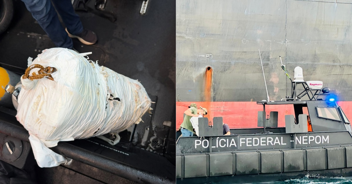 DROGA: Operação das polícias Federal e Militar localiza carga escondida em navio na Baía de Todos-os-Santos
