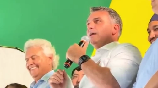 ELEIÇÕES 2026: Com apoio de Caiado, Flávio Bolsonaro promete “arregaçar vagabundo” e endurecer contra facções