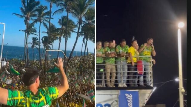 Flávio Bolsonaro promete inaugurar ponte Salvador-Itaparica se for eleito presidente