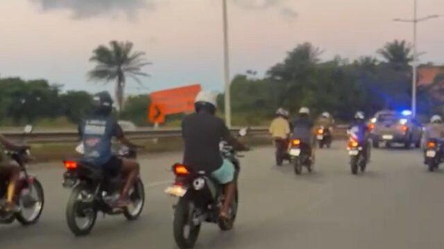 GRAU: PM apreende 14 motos na Avenida Paralela, em Salvador, após denúncia de evento clandestino