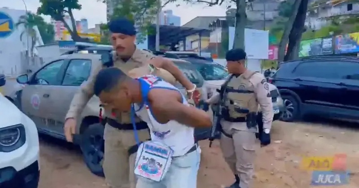 Integrante de torcida organizada é detido após tentar tomar arma de PM em Tancredo Neves, em Salvador
