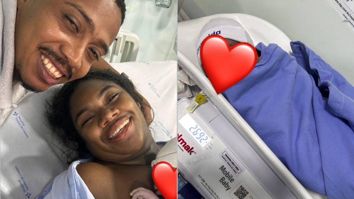 Irmã de Davi Brito, Raquel Brito anuncia o nascimento de Ravi, seu primeiro filho