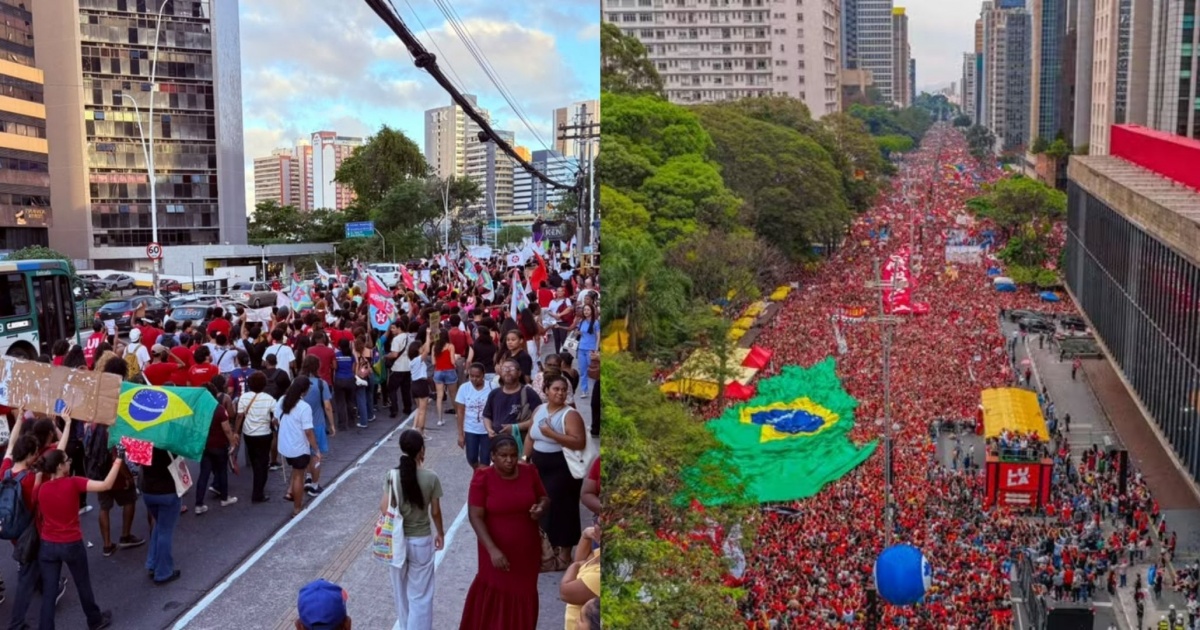 Lula reúne milhares na Avenida Paulista e atos pró-governo ocorrem em 76 cidades, inclusive Salvador
