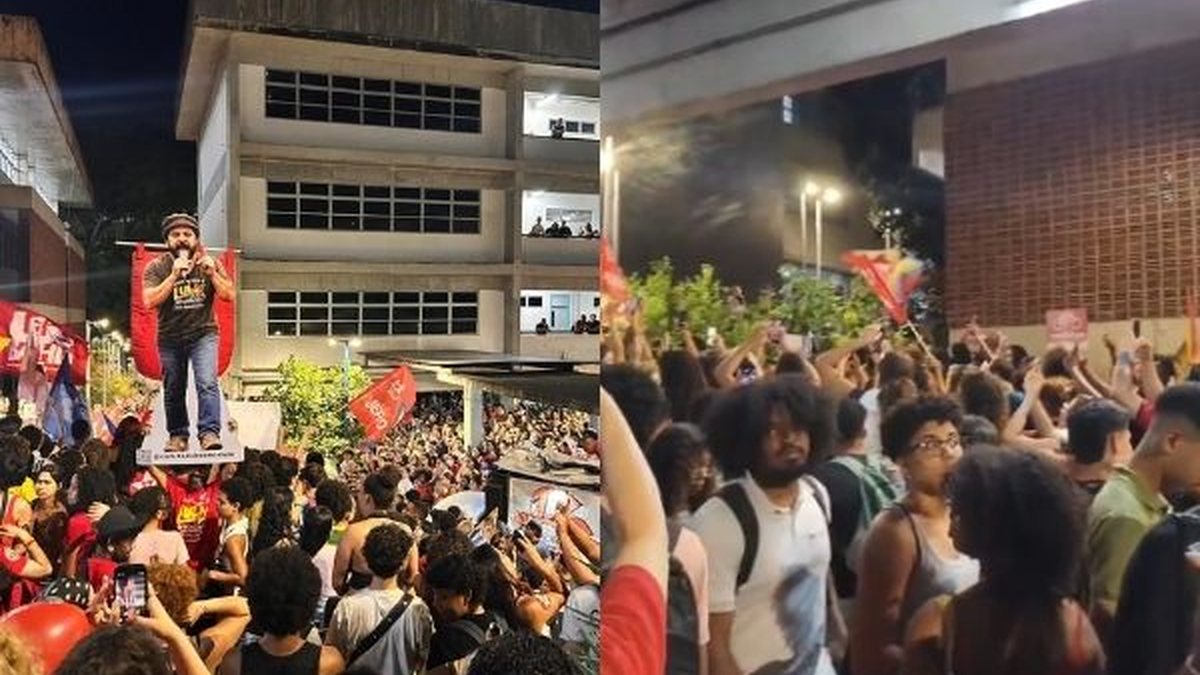 MOBILIZAÇÃO: Estudantes da UFBA fazem assembleia e ato em apoio a Lula no campus do Canela