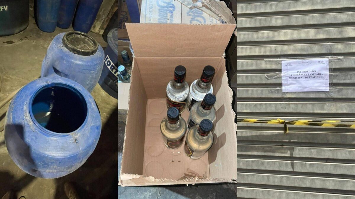 OPERAÇÃO: Polícia acha 5 mil litros de cachaça em reservatórios na zona rural de Itapicuru e interdita local
