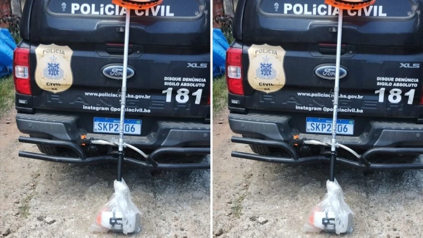 RECUPERADA: Polícia Civil acha roçadeira furtada de loja no Centro de Itabuna