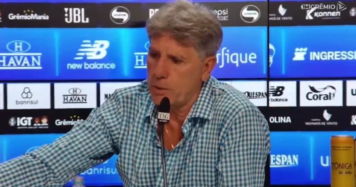 Renato Gaúcho declara apoio a Flávio Bolsonaro e é aplaudido em coletiva após Gre-Nal