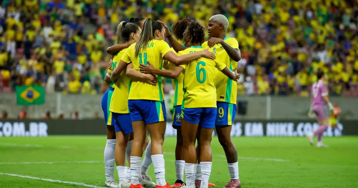 Seleção feminina vacila, abre 2 a 0 e cede empate à Argentina em amistoso na Arena Pernambuco