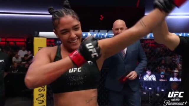 UFC Vegas 122: baiana Alice Pereira vence por nocaute técnico e leva bônus de US$ 100 mil