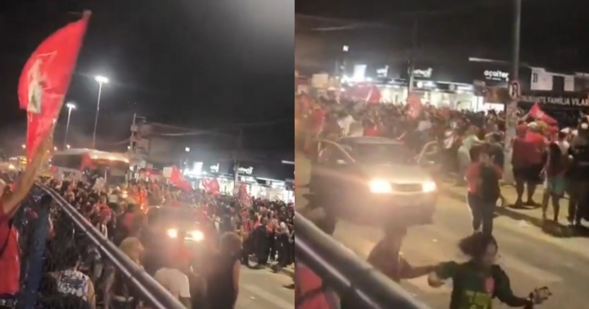 VIOLÊNCIA: Homem atira para o alto durante ato pró-Lula na Universidade Federal de Sergipe, em Aracaju